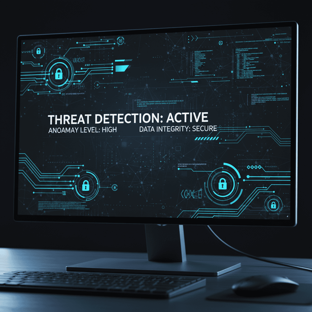 SecureAI-Agent security dashboard with neural network visualization